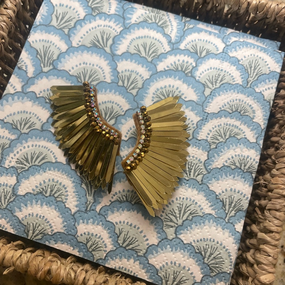 Gold Wing Earrings